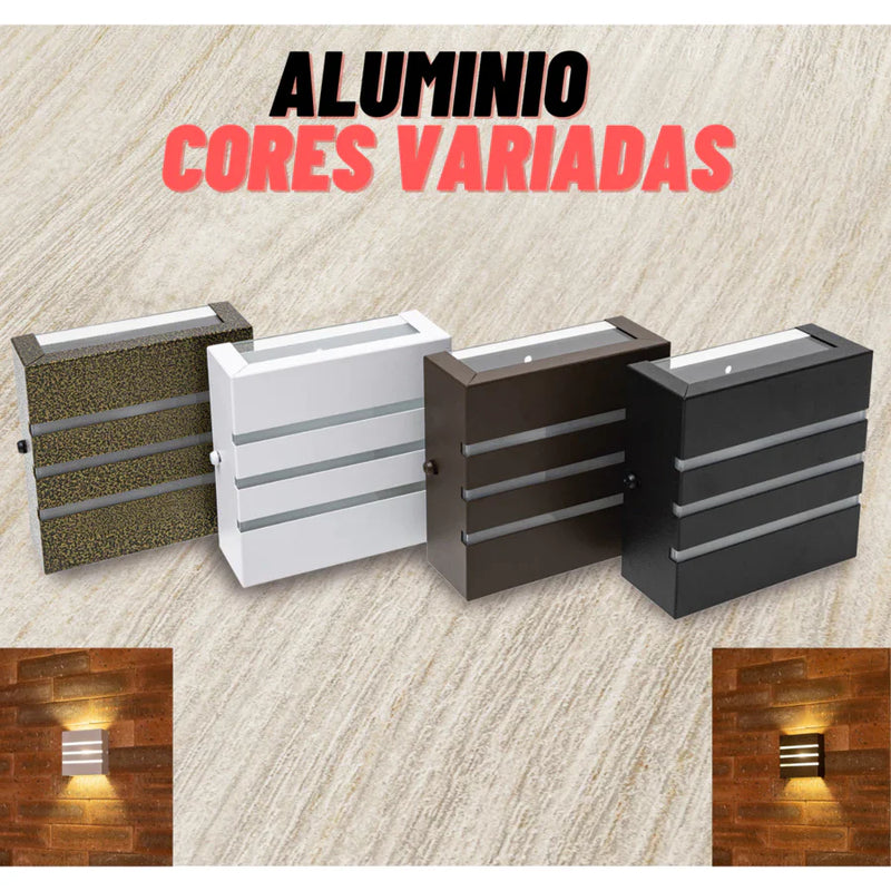 Arandela Kubo Interna e Externa Luminária