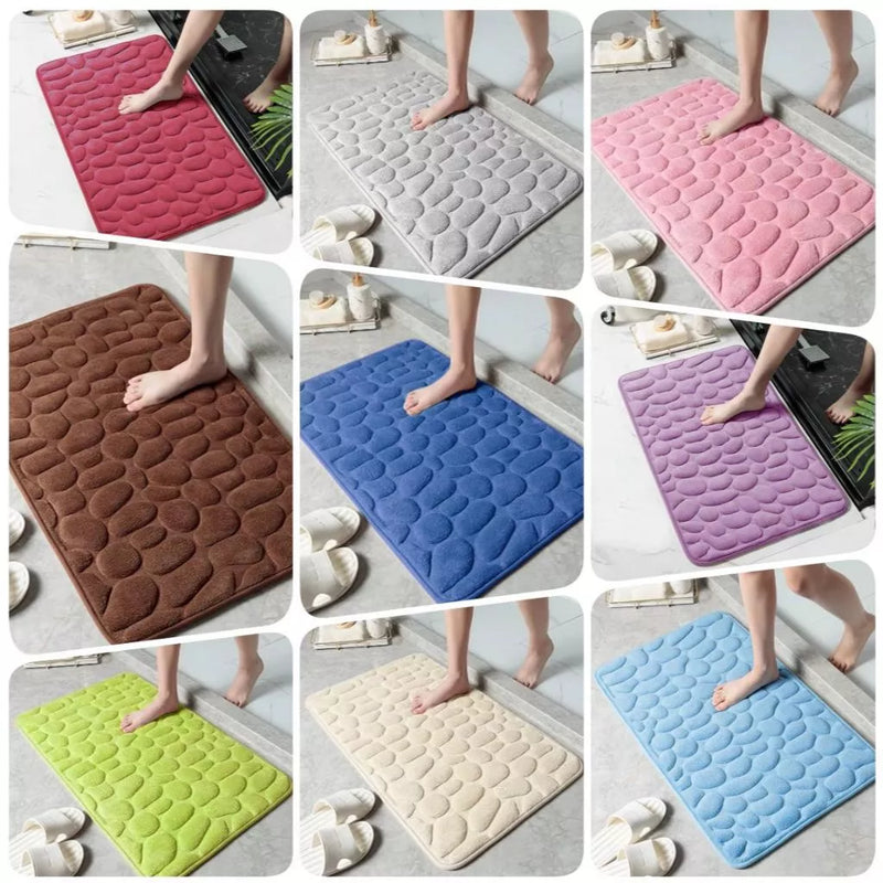 kit 2 Tapete Soft Antiderrapante para Banheiro, Sala e Quarto com Diversas Cores 40cm x 60cm