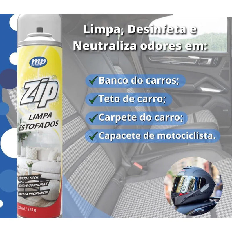 Limpa Estofado Espuma Mágica Spray Zip 300ml