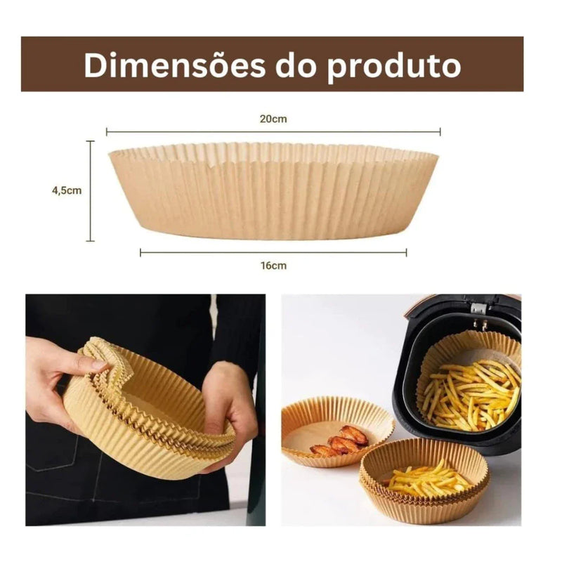 Forma Descartável Antiaderente para Airfryer