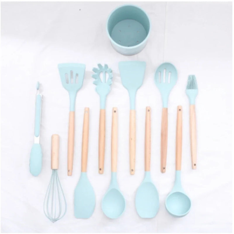 KIT COZINHA 12 PEÇAS DE SILICONE HEALLSORT - 40% OFF