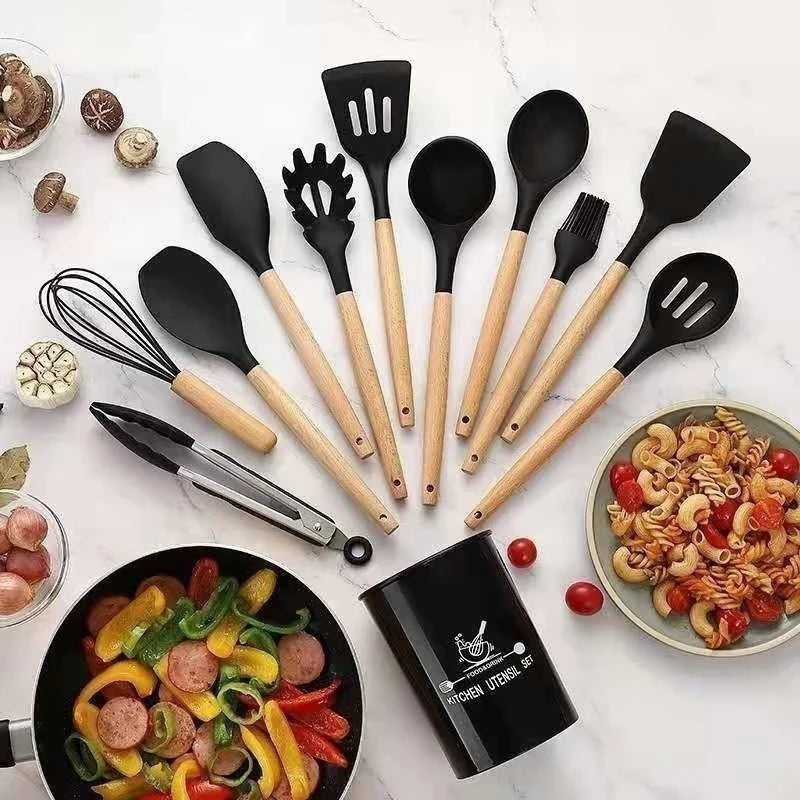 KIT COZINHA 12 PEÇAS DE SILICONE HEALLSORT - 40% OFF