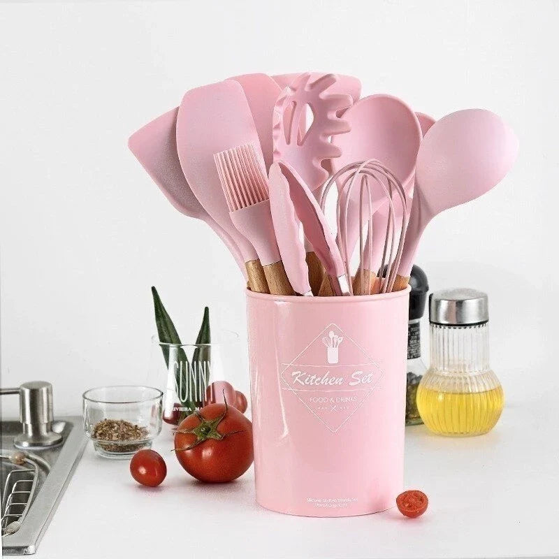 KIT COZINHA 12 PEÇAS DE SILICONE HEALLSORT - 40% OFF