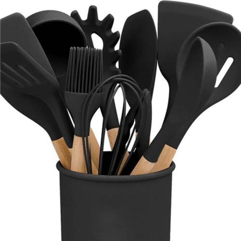 KIT COZINHA 12 PEÇAS DE SILICONE HEALLSORT - 40% OFF